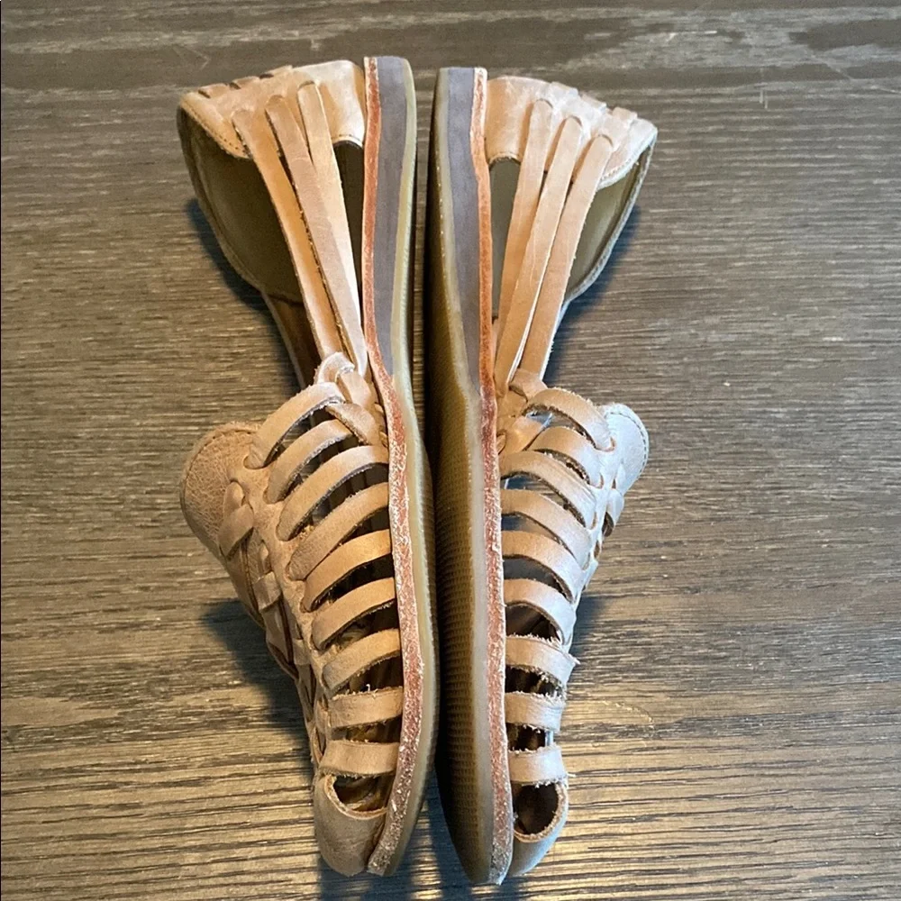 Women's Tan Leather Loafers - Picture 12 of 14